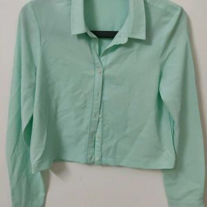 Mint Crop Shirt