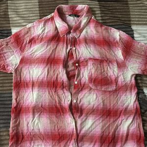 Pink Flannel Shirt Used For Only 3 Months