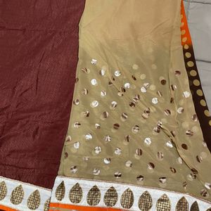 Saree With Unstitched Blouse