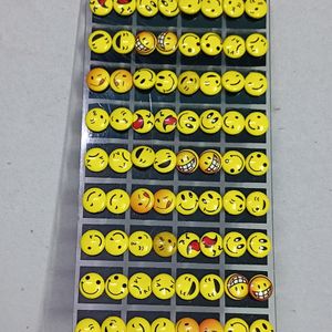 Brand New 36 Pairs Smiley Stud Type Earrings