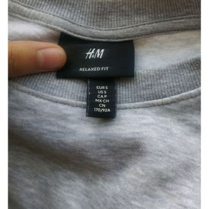 3 H&M Combos White Yale Sweatshirt,Black And Grey