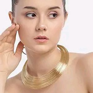 Carlton London Gold Plated Fancy Choker Necklace