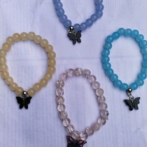 Pack Of 4 Butterfly Bracelet