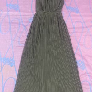 Olive Clr Long Maxi Dress