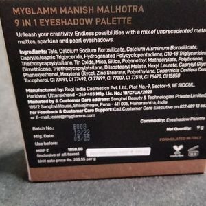 Manish Malhotra 9 In 1 Eyeshadow Palette