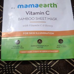 Mamaearth Vitamin C Bamboo Sheet Mask