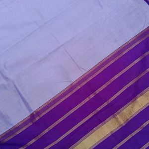 Lavender And Purple Silk Saree