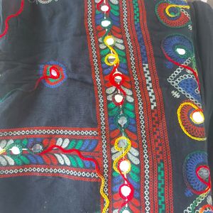 Black Lehanga And Work Dupatta