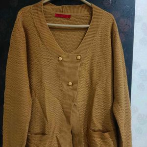 Mustard Colour Cardigan