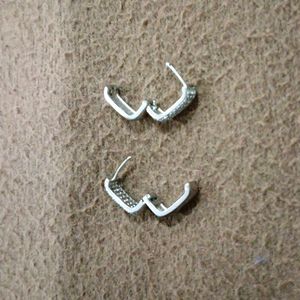 Stylish Silver Shiny Hoops For Girls And Women