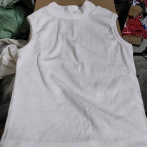 Girl White Top Body Fit