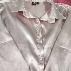 Casual Satin Shirt For Women