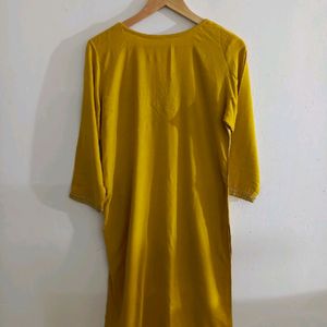 Mustard Classy Kurti