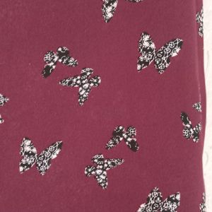 Purple Butterfly Top For Women