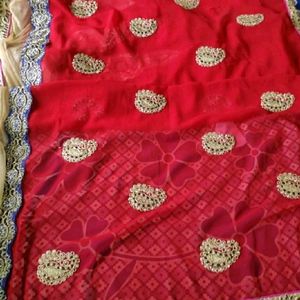 Red Saree