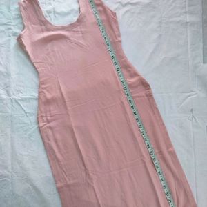 Peach Sleeveless Kurti For Women