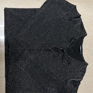Black Shimmer Cardigan