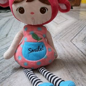 Metoo Plush Doll Angela Smile Pink 60cm