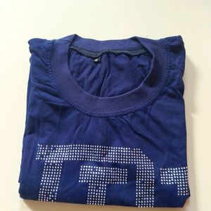 HALF SLEEVES BLUE T SHIRT