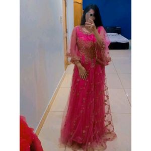 Gown Partywear Wedding Designer Beautiful Magenta