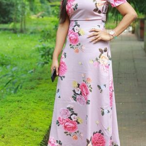 Faballey Floral Maxi Dress