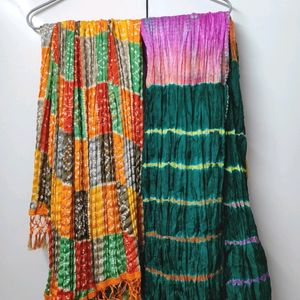 A Combo Of 4 New Colourful Dupattas