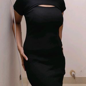 Korean Ribbed Bodycon Dress