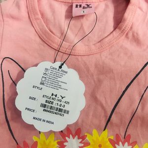 New Branded T-shirt For Baby Girls