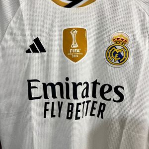 REAL MADRID 2023/24 HOME KIT WITH UCL BADGES