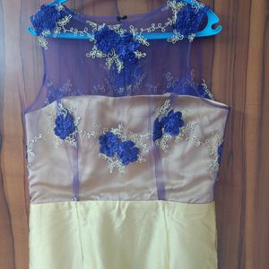 Imported Flower Inbuilt Gown