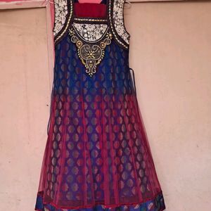 Festive Frock Suit For Teenage In Georgette Fabric