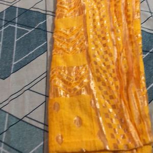 Mustard Yellow Duppata