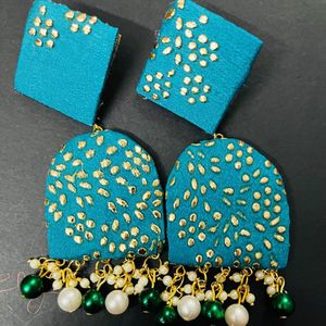 Fabric Fancy Earrings All Colours