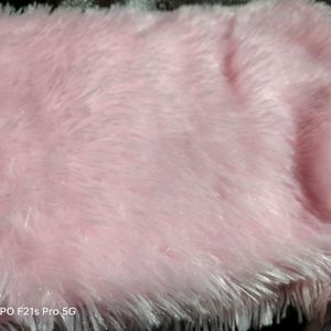 Furry Pink Smooth Scarf 🧣/Dupatta