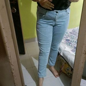 Ice Blue Colur Jeans