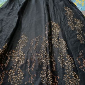 Black Silk Gown Dress