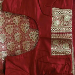 Pure Banarasi Wedding Red Saree