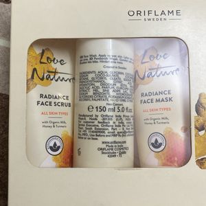 Oriflame Organic Milk, Honey & Turmeric Facial Kit