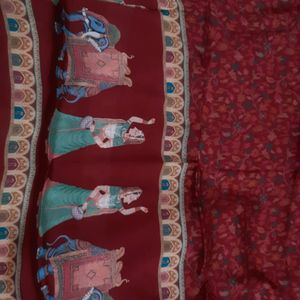 Pure Silk Printed Suit ,pure Chinon Dupatta