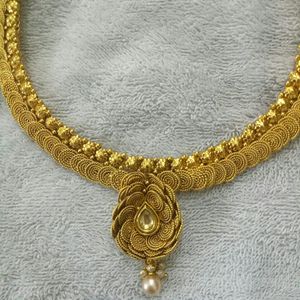 Gold Colour Adjustable Necklace