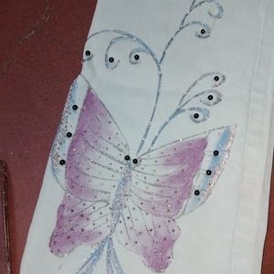 Butterfly Embroidery Jeansh