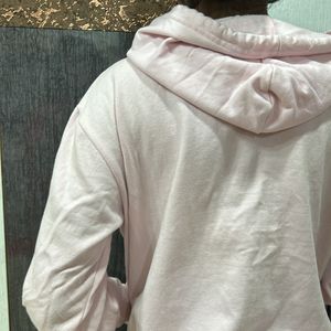 Sweatshirt, pink colour Hoodie with cap