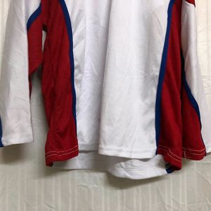 Ot Sports White & Red Jersey