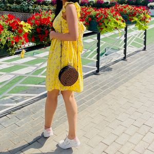 Yellow Floral One Piece