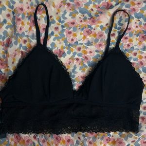 Women Black Mesh Bralette