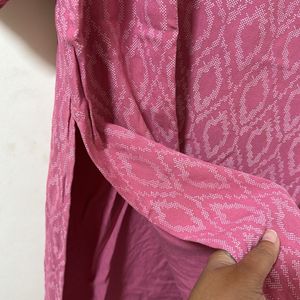 Max Pink Straight Kurthi