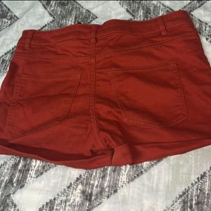 H&M New Denim Rust Shorts