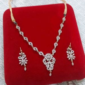 Necklace Set Of Barik Nag Kangan