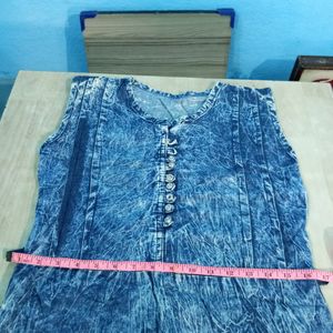 Denim One Piece Dress