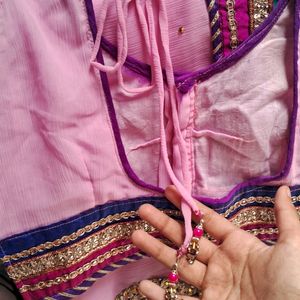 KAVYA PINK GEORGETTE SAREE🥻